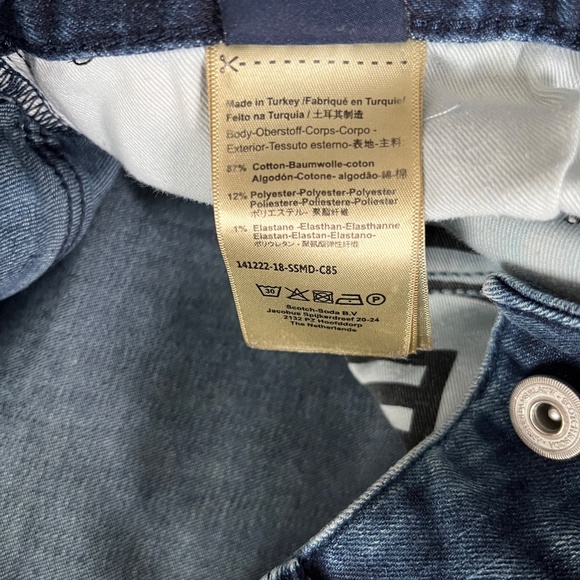 Scotch & Soda Mens Tye Blue Jeans W30 L32 - Picture 4 of 9